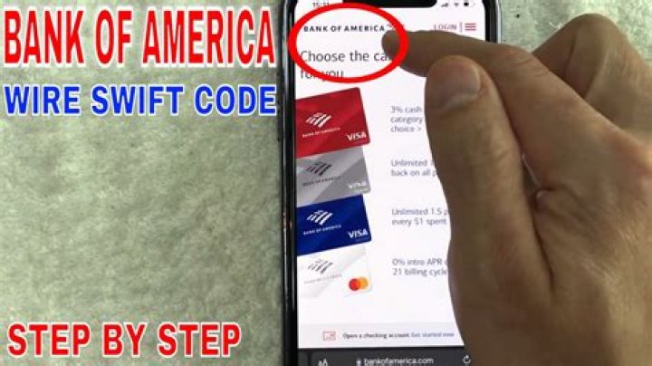 How do I find my Bank of America swift code?