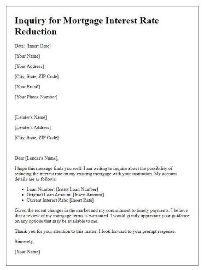 How do I write a letter to lower my interest rate?