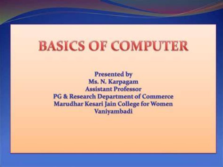 What do you mean by the word presentation in computer?