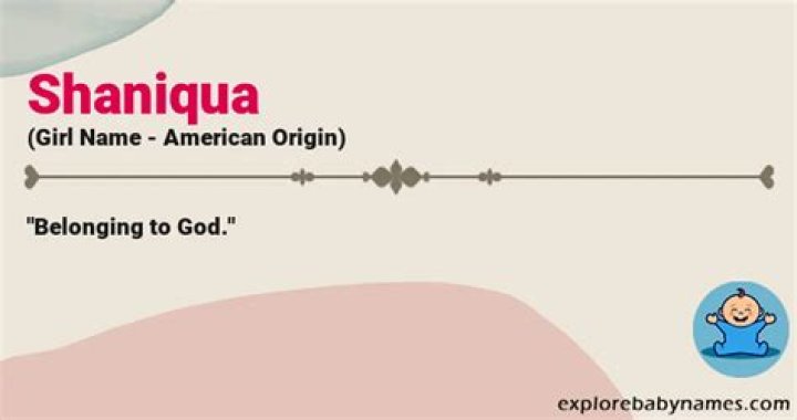 What does the name Shaniqua mean?