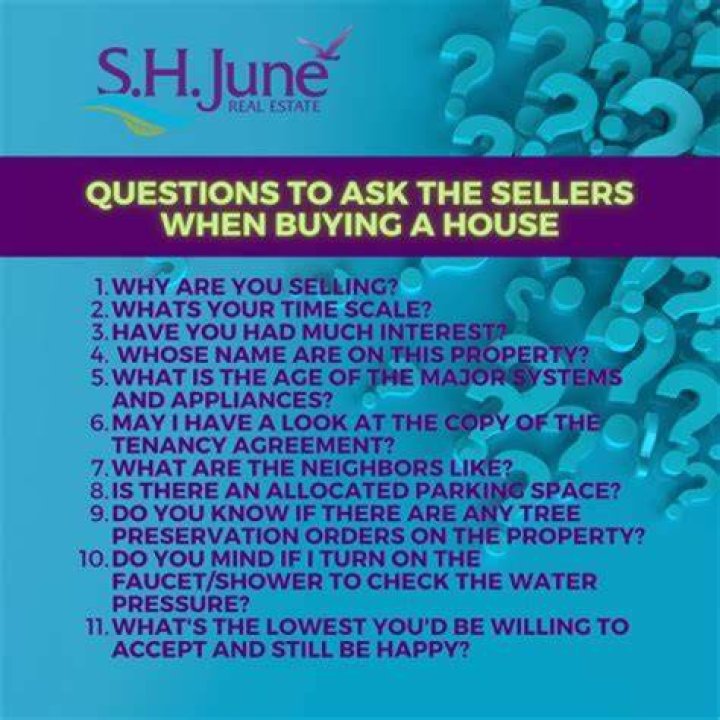 What questions should I ask the seller when buying a house?